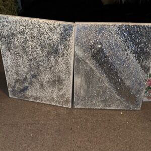 Set of 2 glitter poster